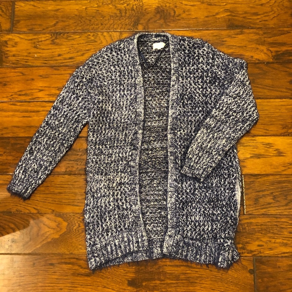 White and navy blue Lou & grey cardigan size S